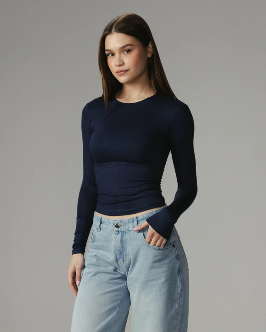 Navy blue Lycra Basic